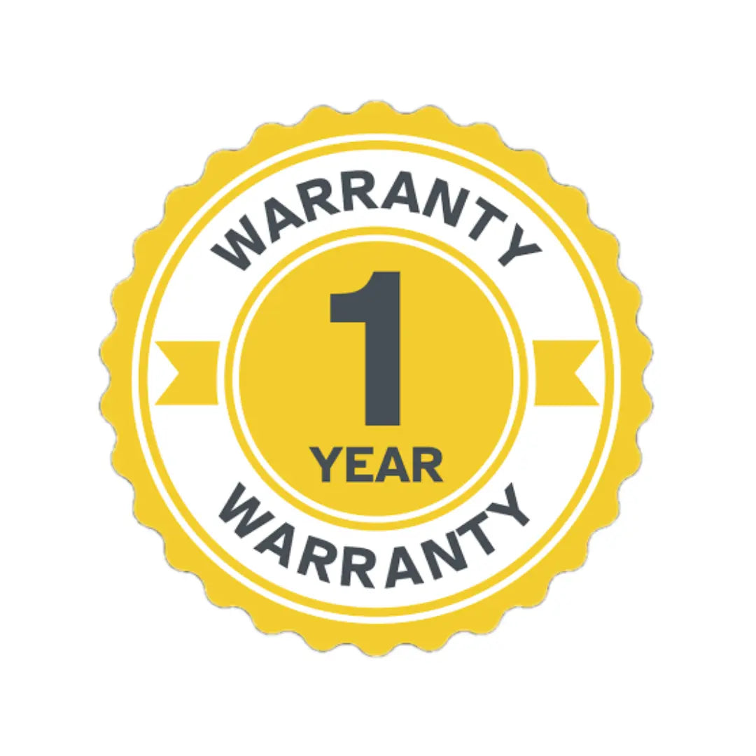 1 year warranty badge
